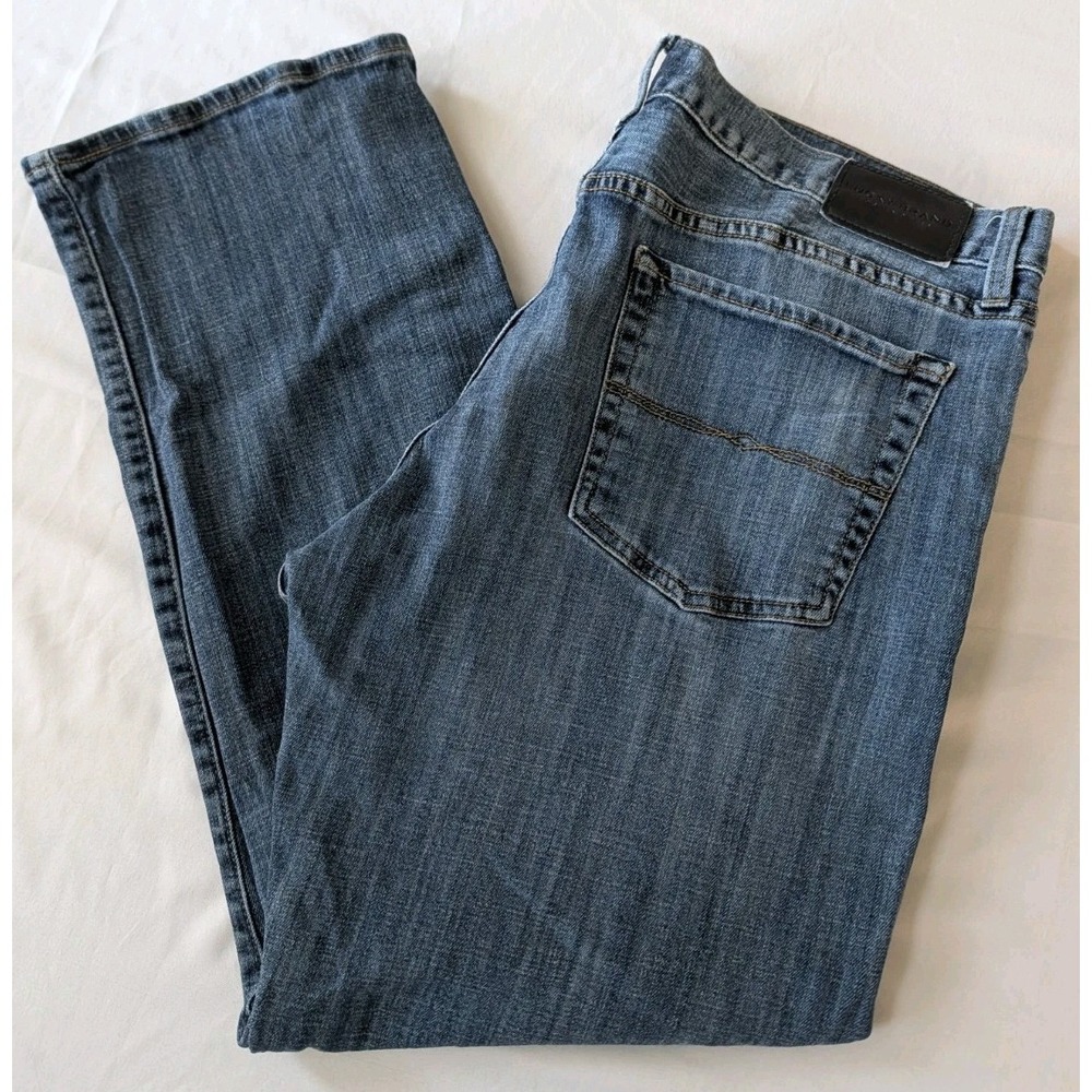 Lucky Brand 181 Relaxed Jeans Men's 38x30 Blue Denim Medium Wash Straight Leg